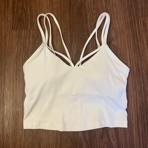 White Lululemon align bra top size 4